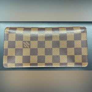Authentic Louis Vuitton Damier Ebene Long Wallet